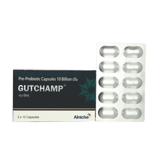 GUTCHAMP CAP – Prebiotics + Probiotics