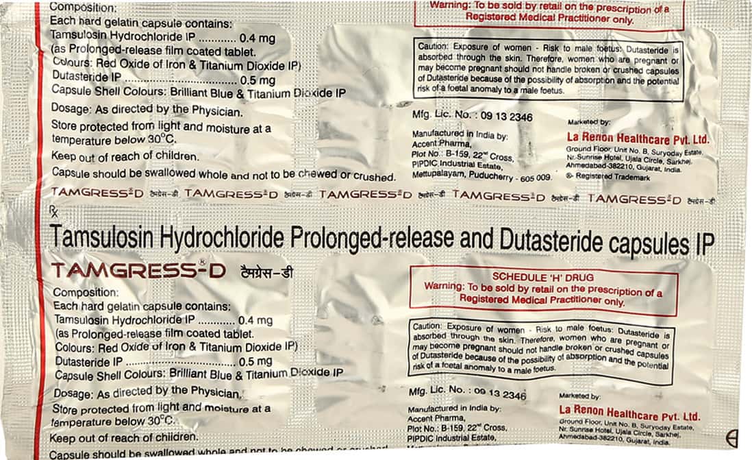 TAMGRESS-D – Tamsulosin + Dutasteride