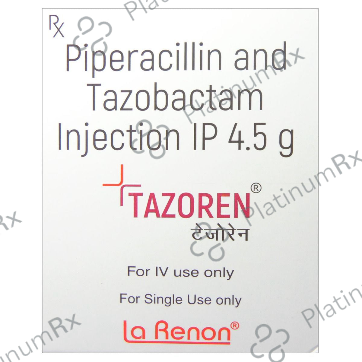 TAZOREN – Piperacillin + Tazobactam