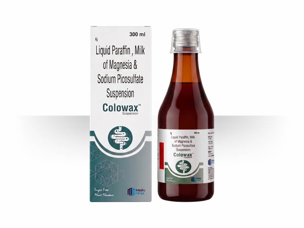 COLOWAX SUSPENSION – Liquid Paraffin + Milk of Magnesia + Sodium Picosulfate