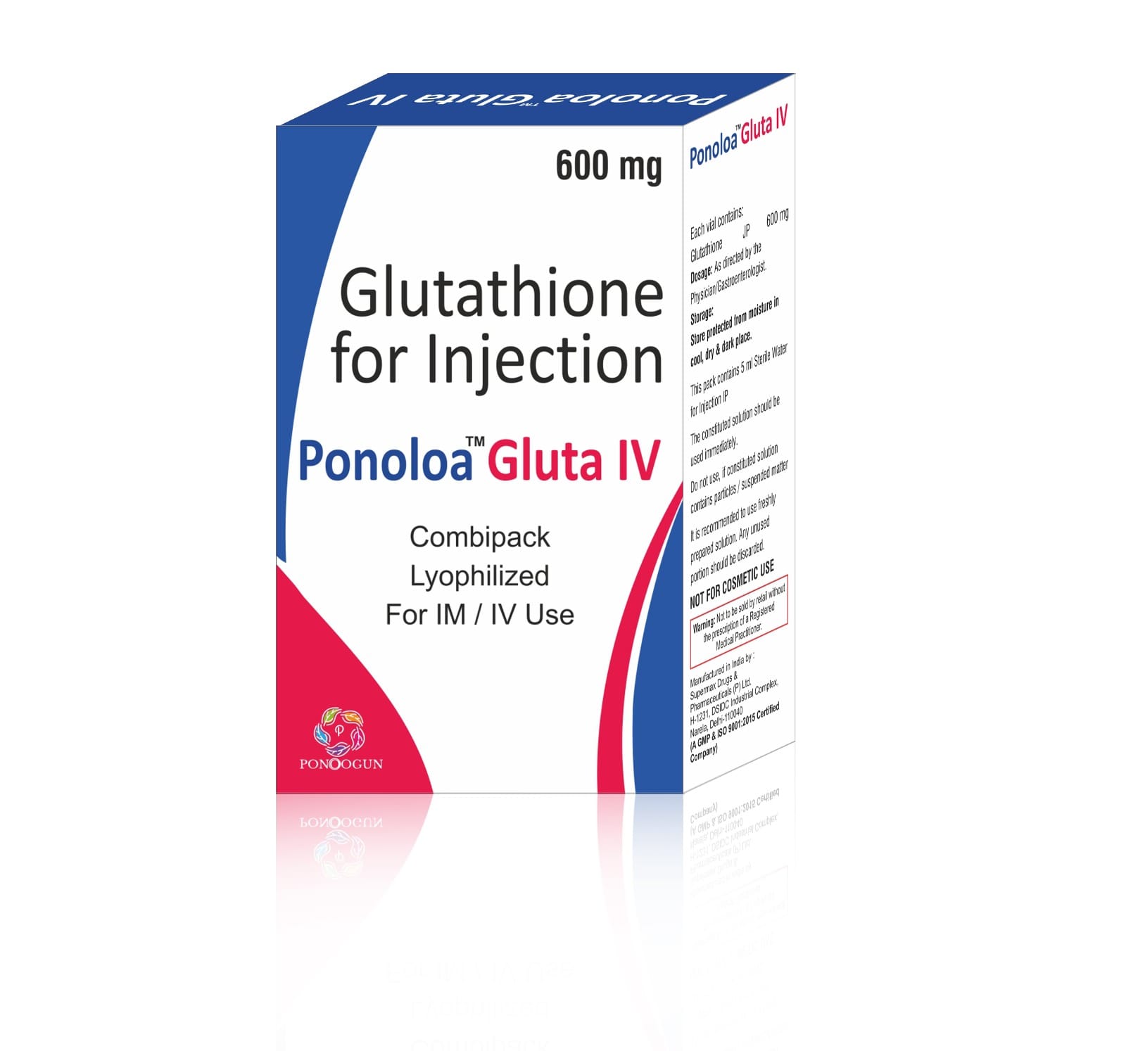PONOLOA GLUTA IV – L-Ornithine L-Aspartate + Glutathione