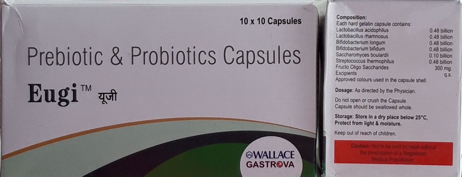 EUGI CAP – Prebiotics + Probiotics